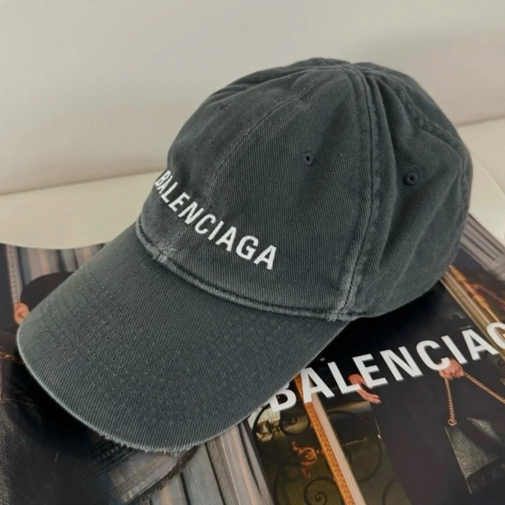 BALENCIAGA Denim Baseball Unisex Cap size L(59cm) 💯Authentic USED Like New!!! - Picture 2 of 13